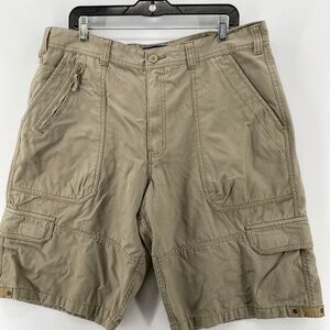 Bum Equipment Shorts Men's Size 38 Pockets Full Zip Button Closure Cargo